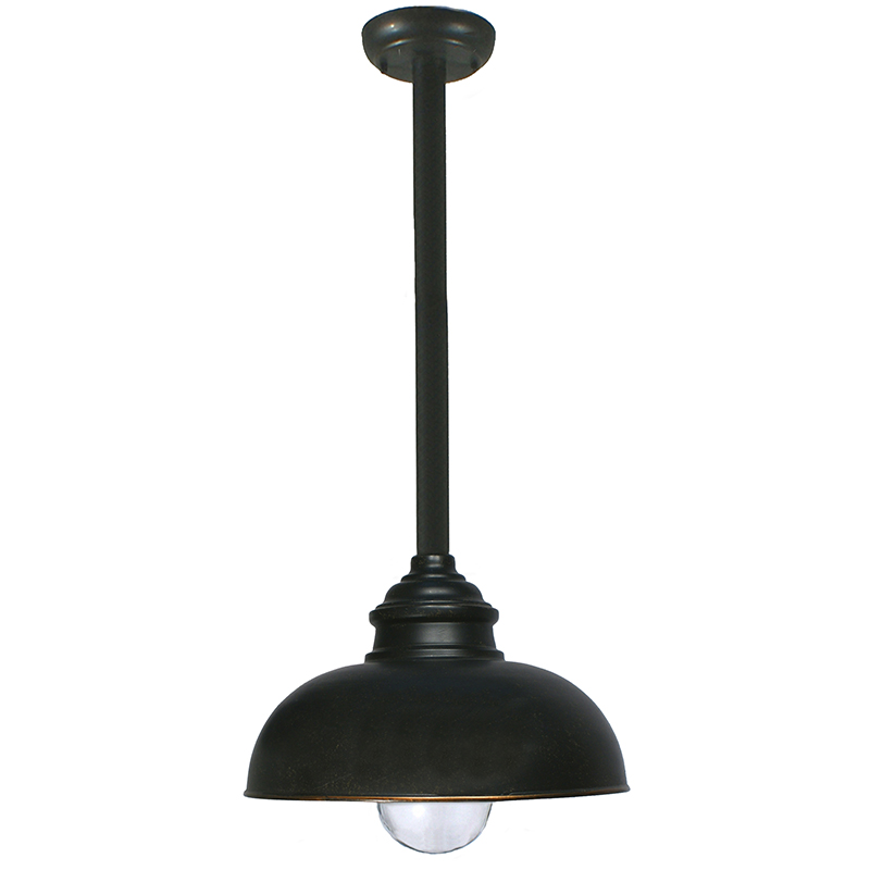 Hull Antique Bronze Exterior Rod Pendant Light