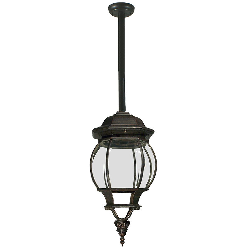 Flinders Exterior Antique Bronze Rod Pendant Light