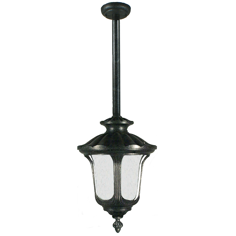 Waterford Exterior Antique Black Rod Pendant Light