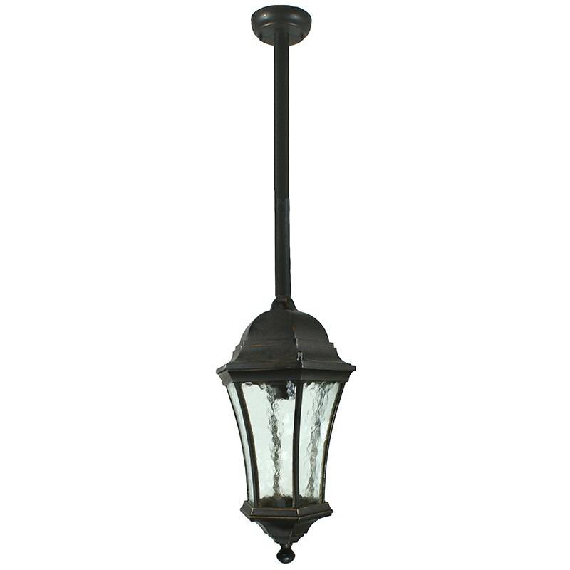 Strand Exterior Antique Bronze Rod Pendant Light
