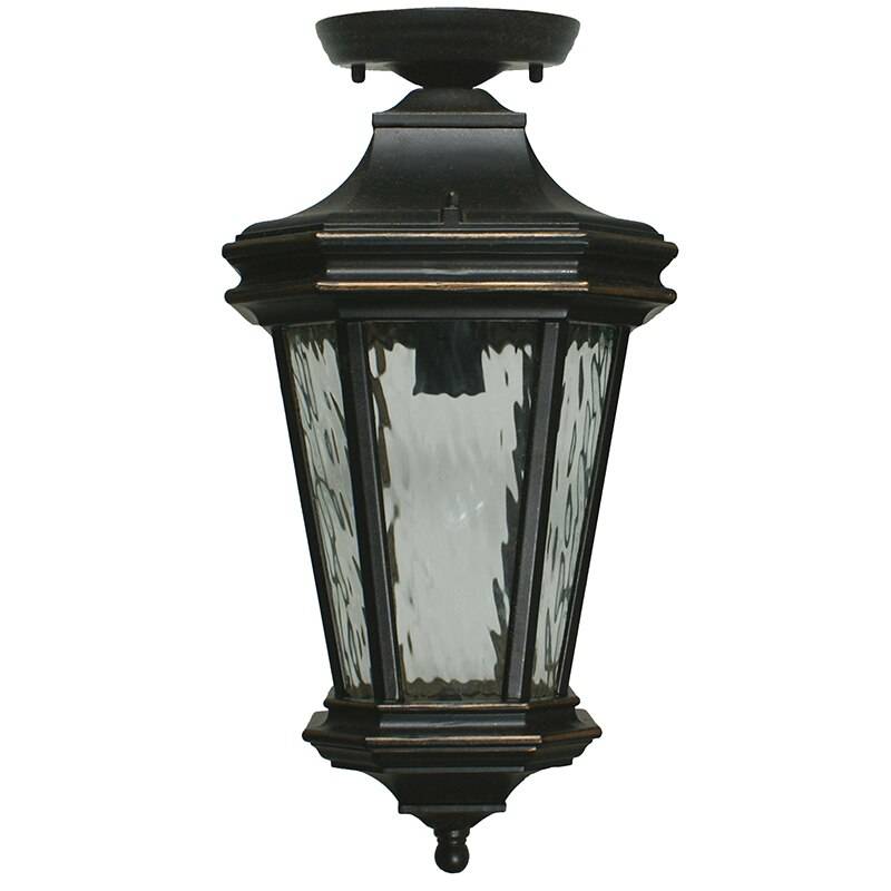 Tilburn Exterior Antique Bronze Under Eave Light