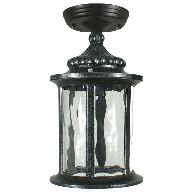 Argyle Exterior Antique Black Under Eave Light