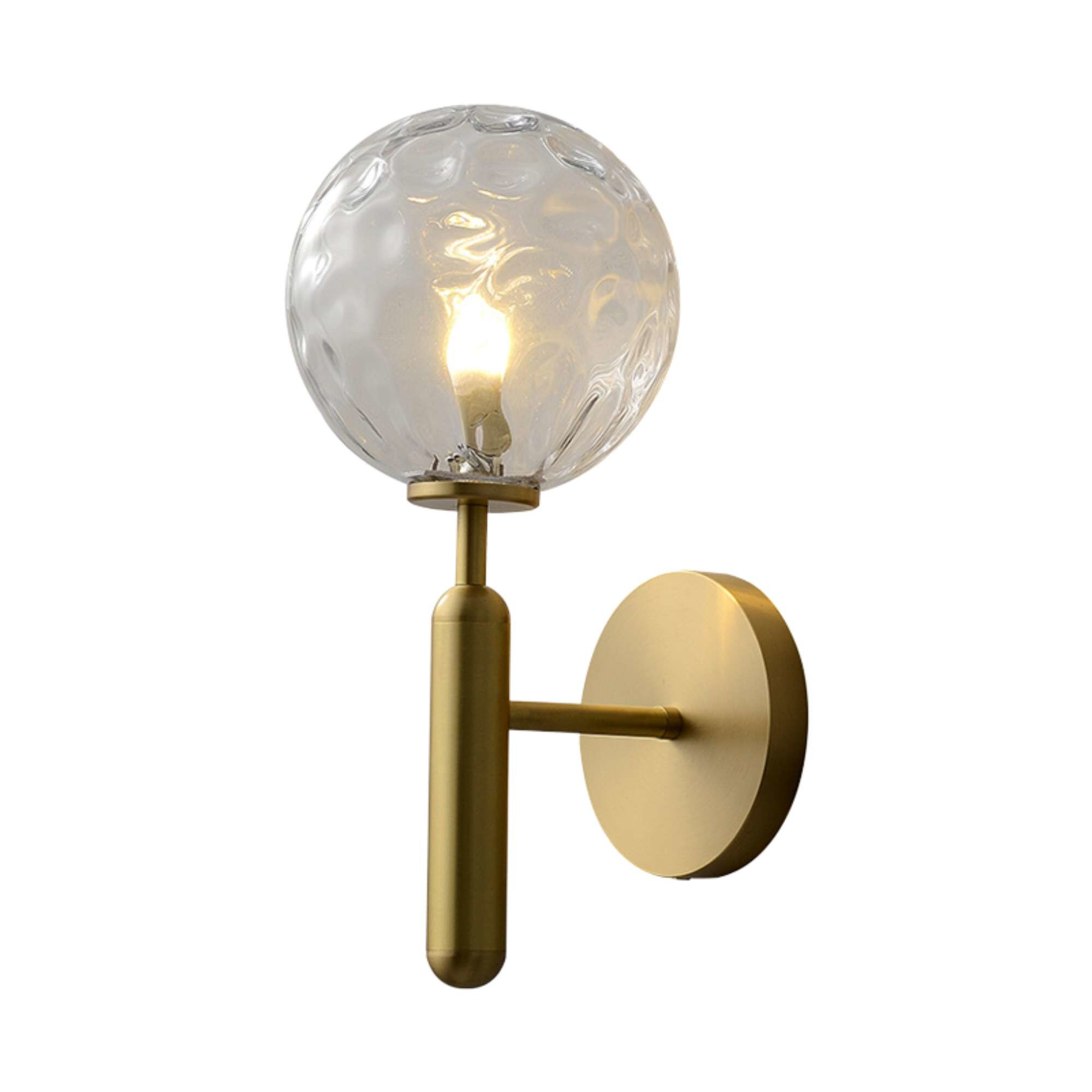 Madison Brass Pearl Crystal Wall Light