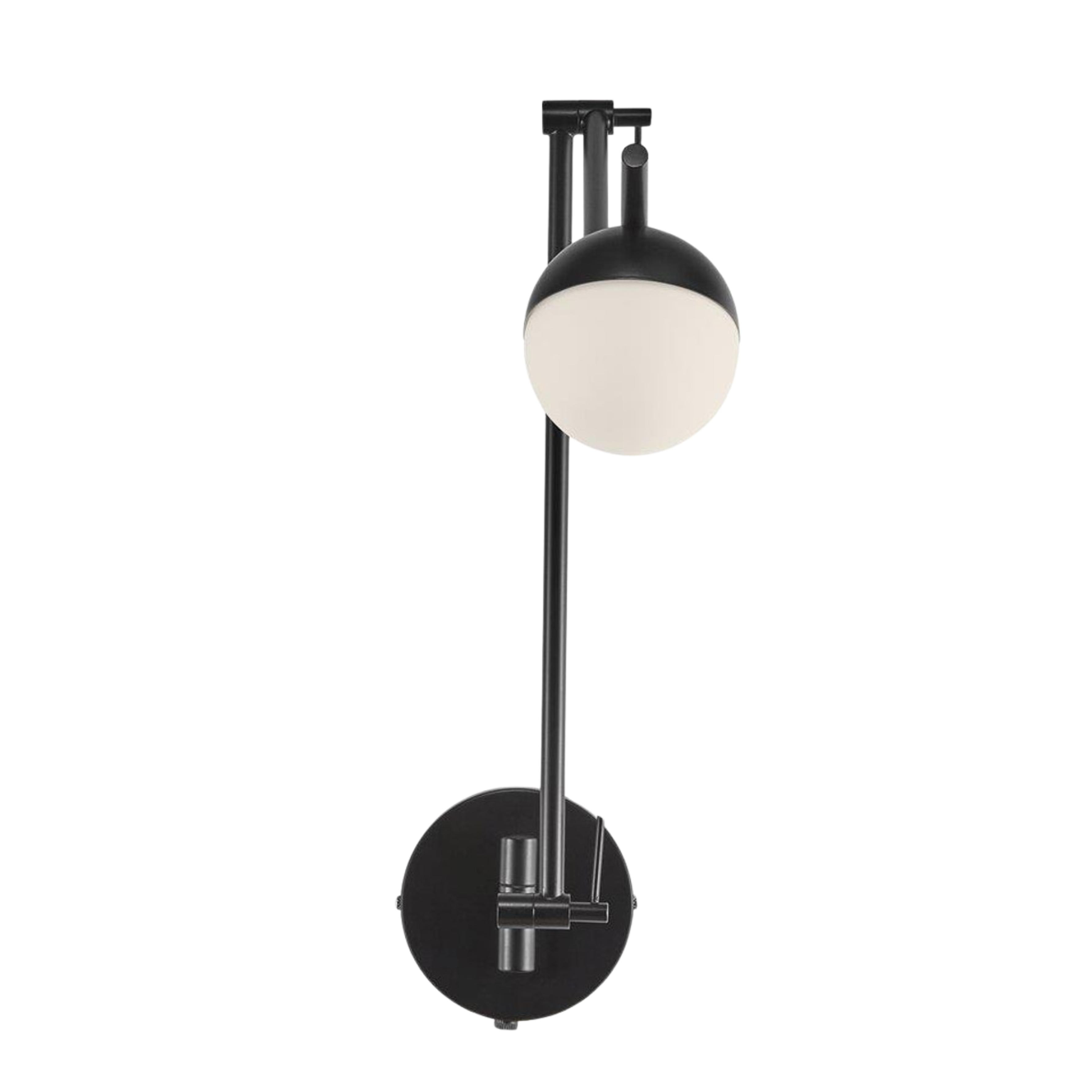 Contina Long Arm Black Adjustable Wall Light