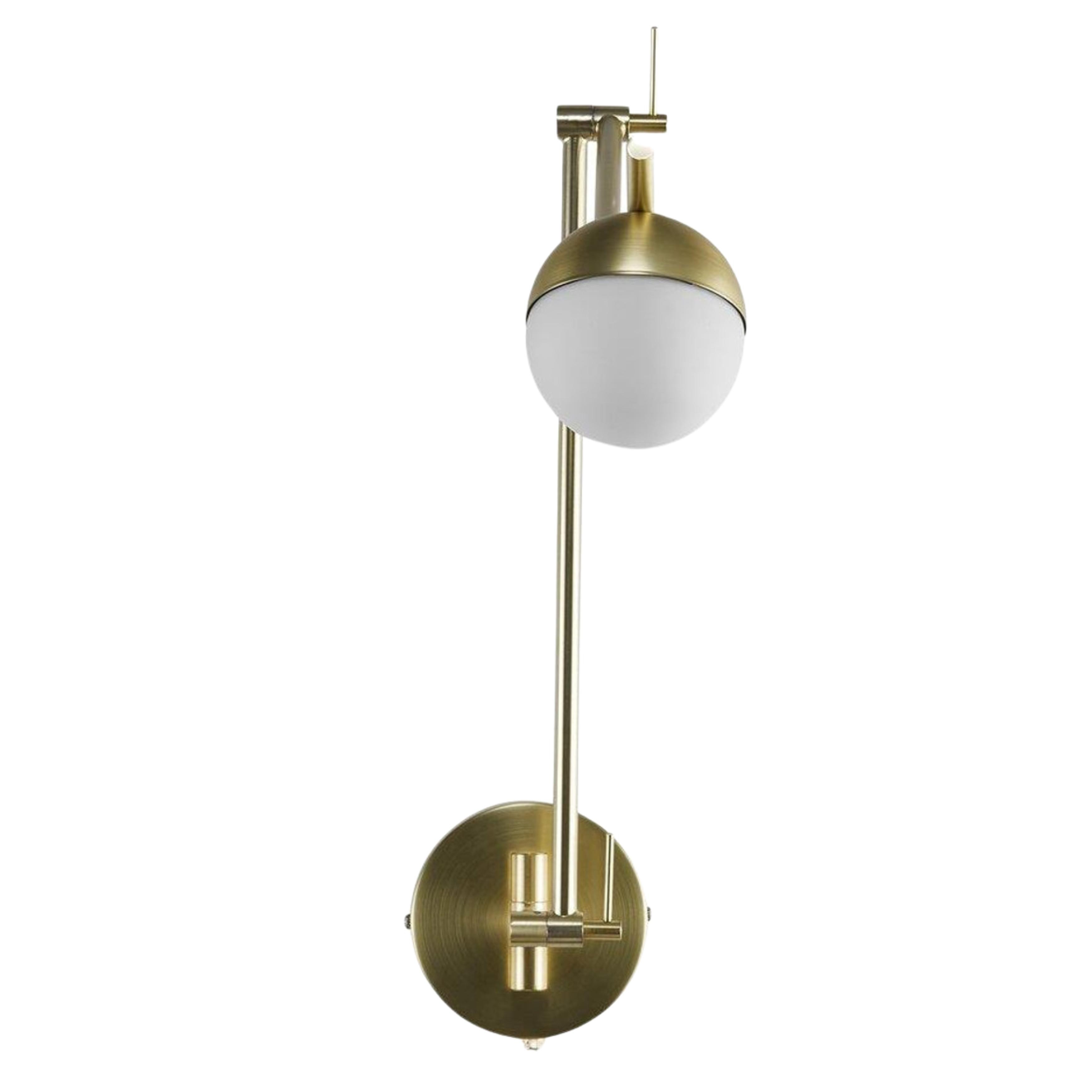 Contina Long Arm Brass Adjustable Wall Light