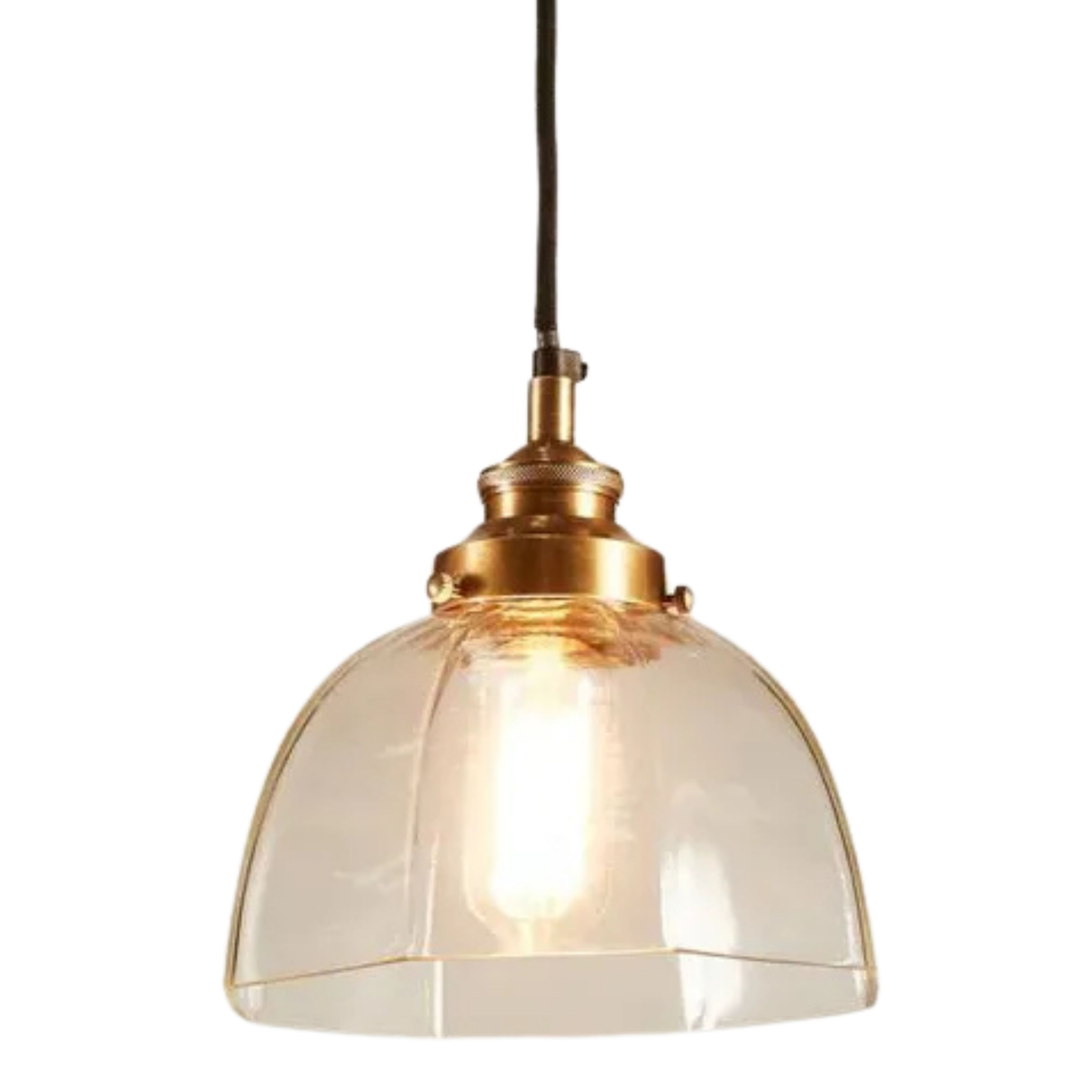 Helena Classic Antique Brass Pendant Light