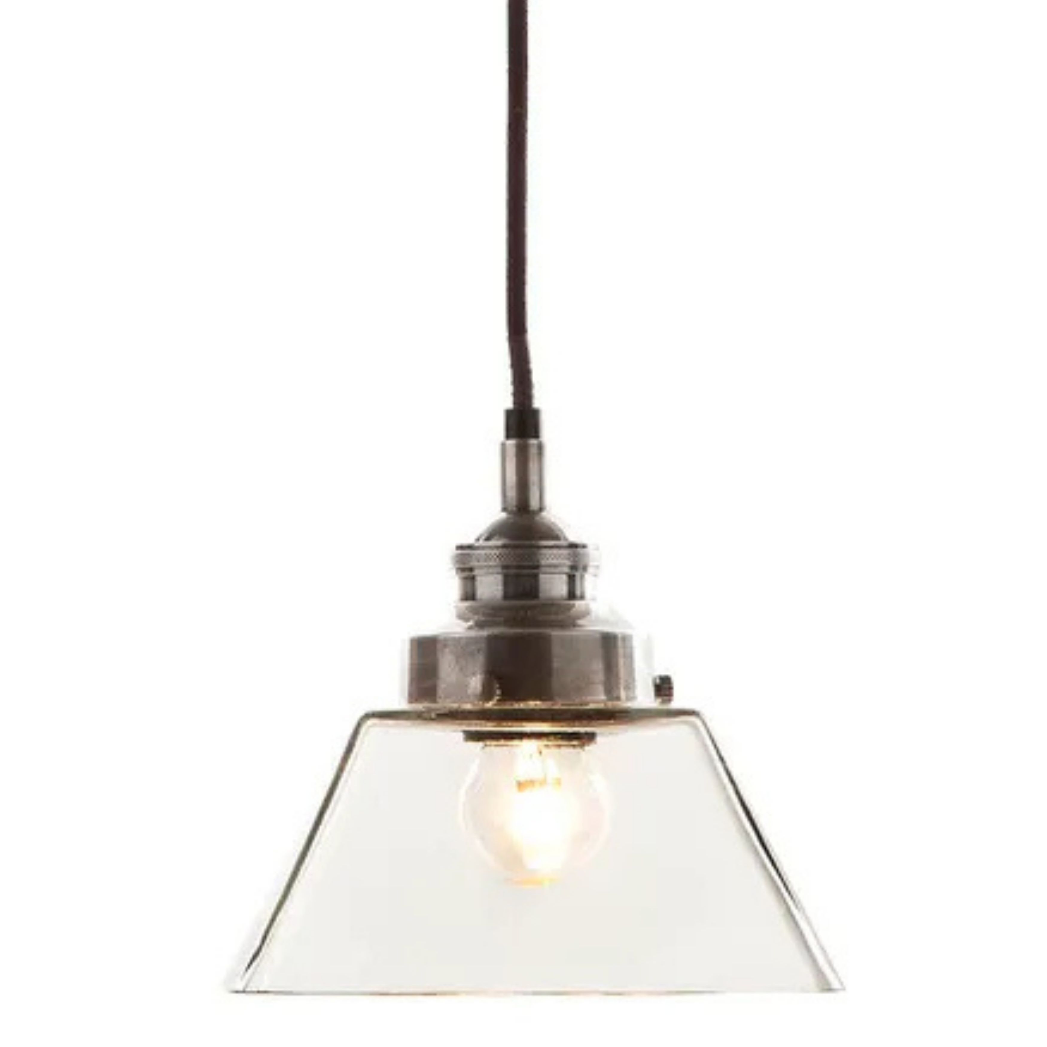 Kenneth Vintage Glass Pendant Light