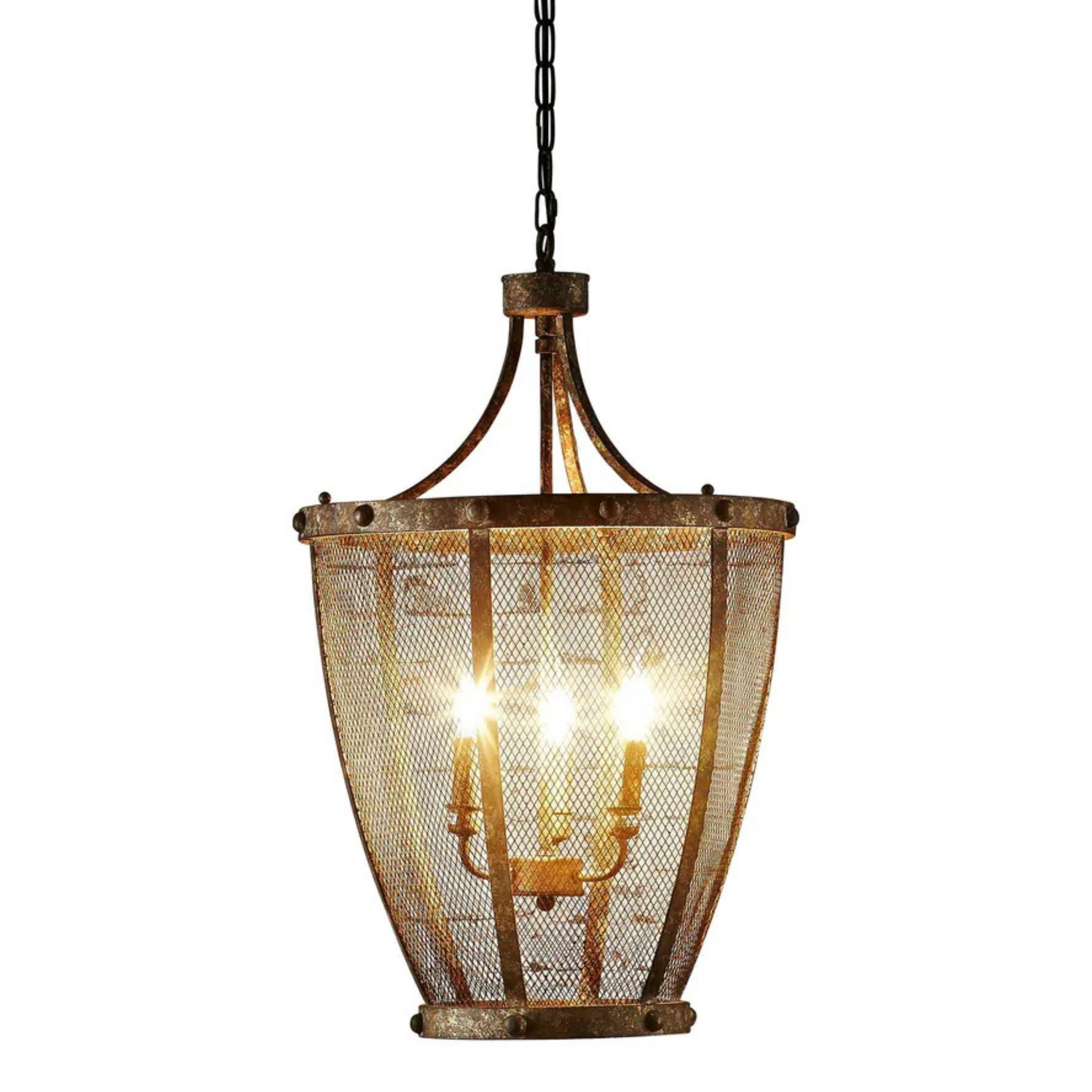 Canterbury Brown Rustic Pendant Light