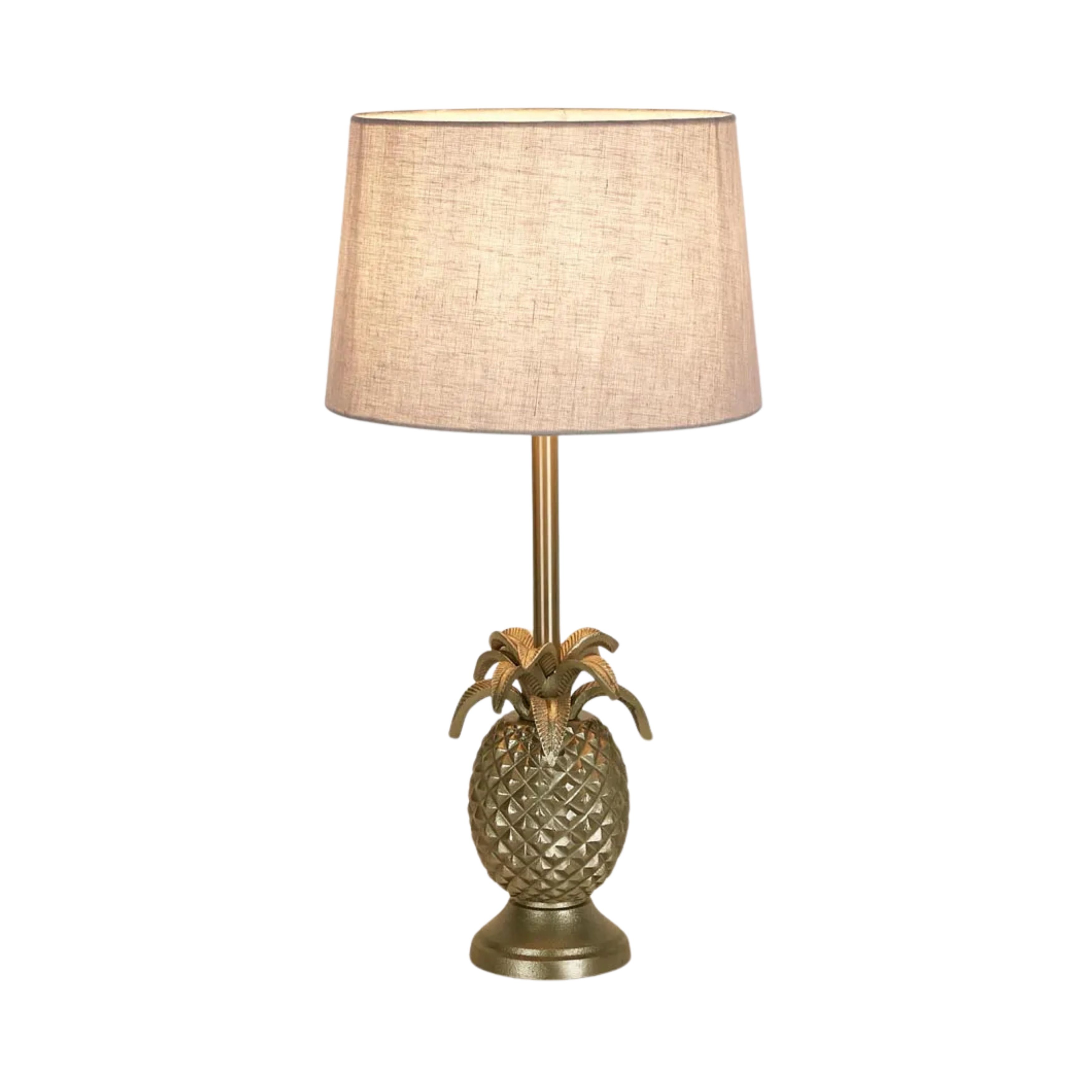 Paradise Pineapple Brass Table Lamp