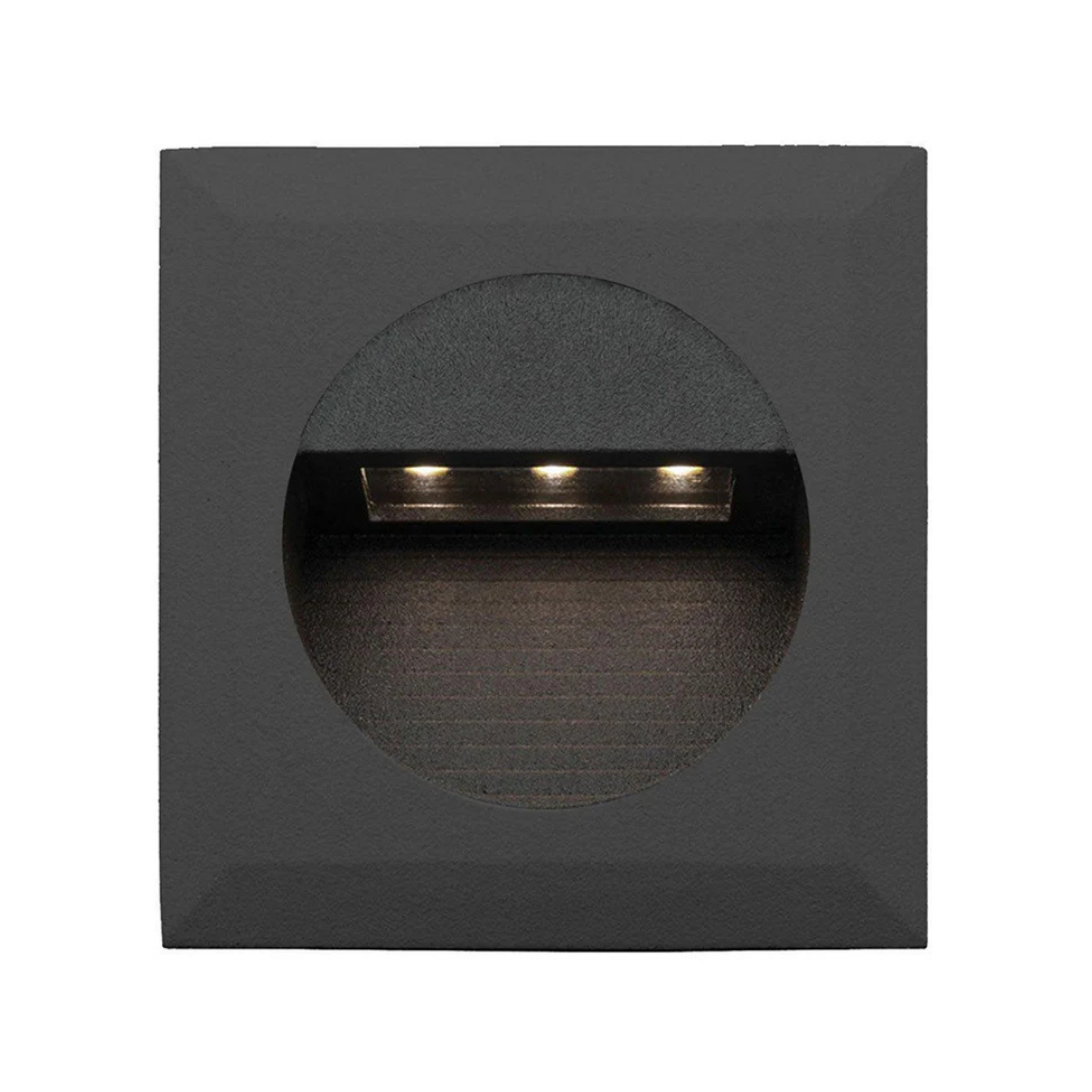Bly Recessed Black LED Square Step Light