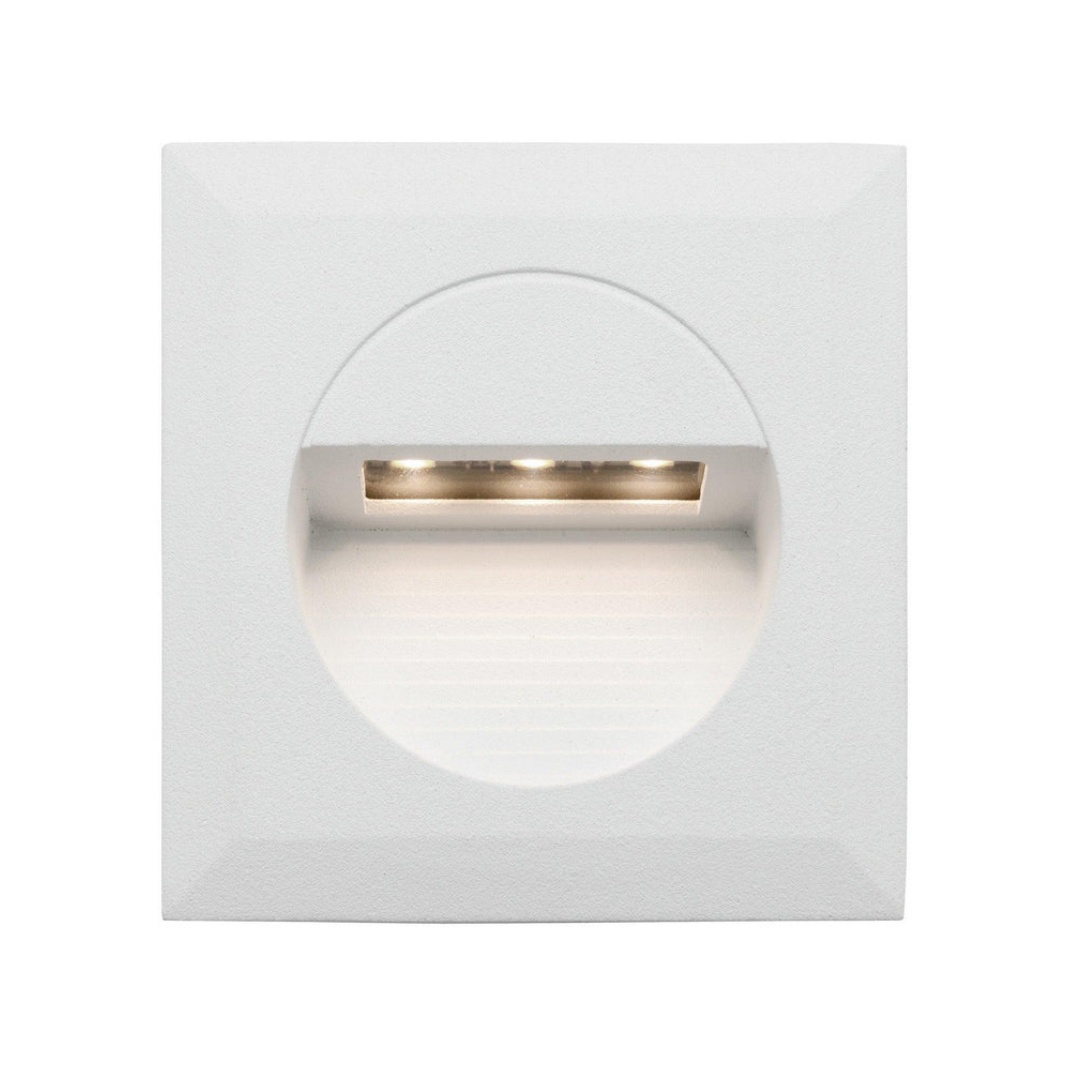 Bly Recessed White LED Square Step Light