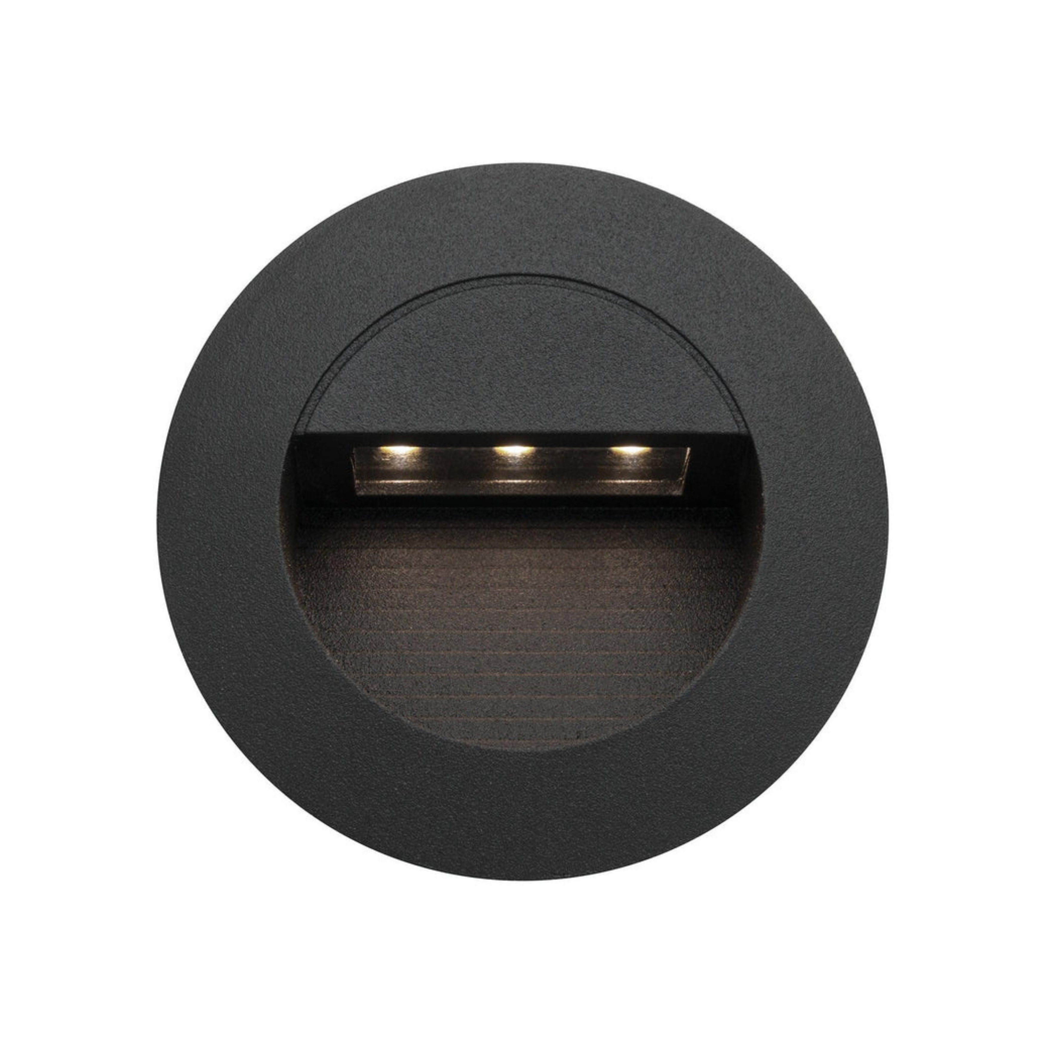 Bly Recessed Black LED Round Step Light