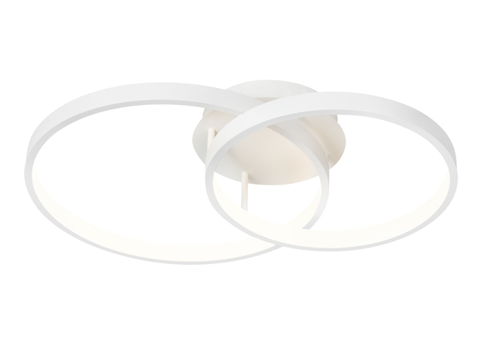 Zaida 2 Light White Ring Ceiling Light