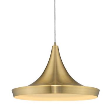 Laya Brushed Brass Mexican Hat Pendant Light