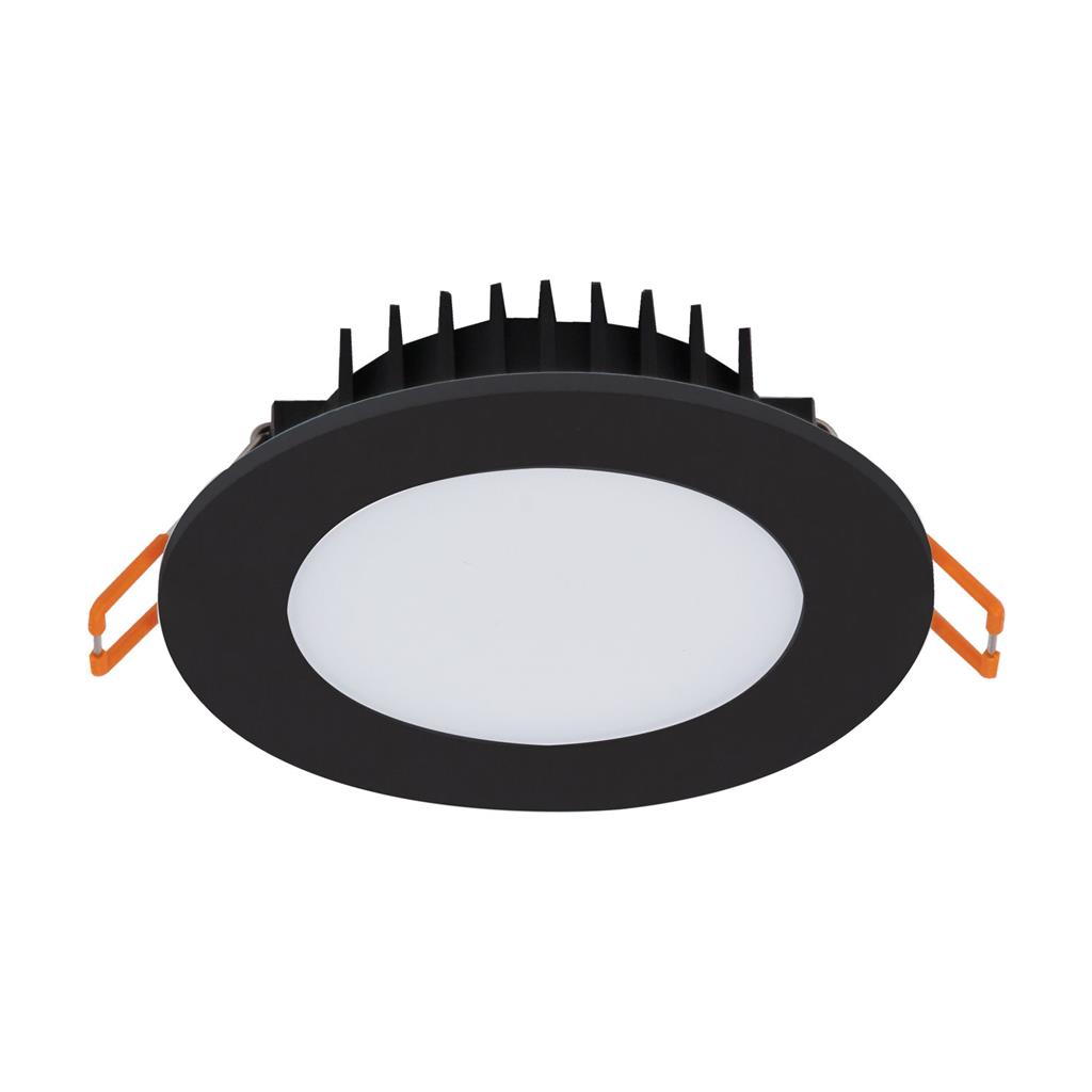 Bliss 10W Round Recessed LED 3CCT Downlight Kit - Black