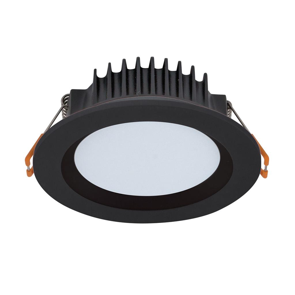 Boost 10W Round Recessed LED 3CCT Downlight Kit - Black