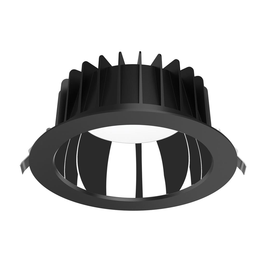 Expo Low Glare Recessed 3CCT LED Downlight Kit - Black