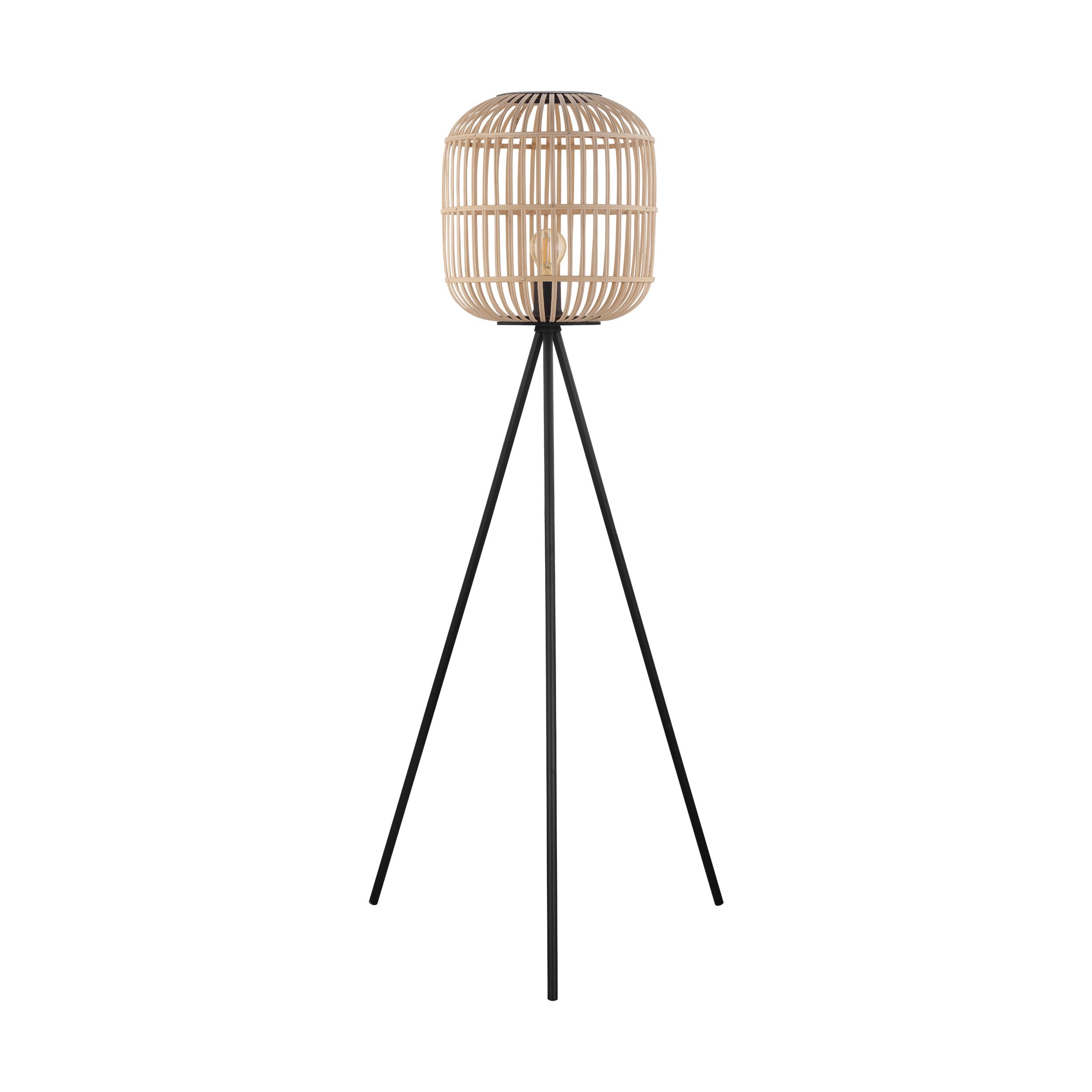 Bordesley Natural Wooden Floor Lamp