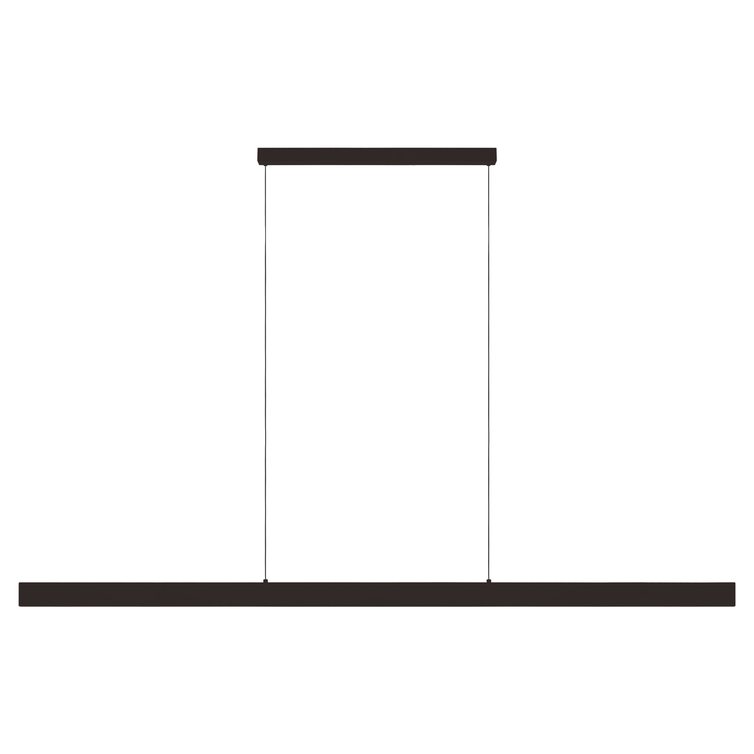 Matt Black Tri Colour LED Linear Pendant Light