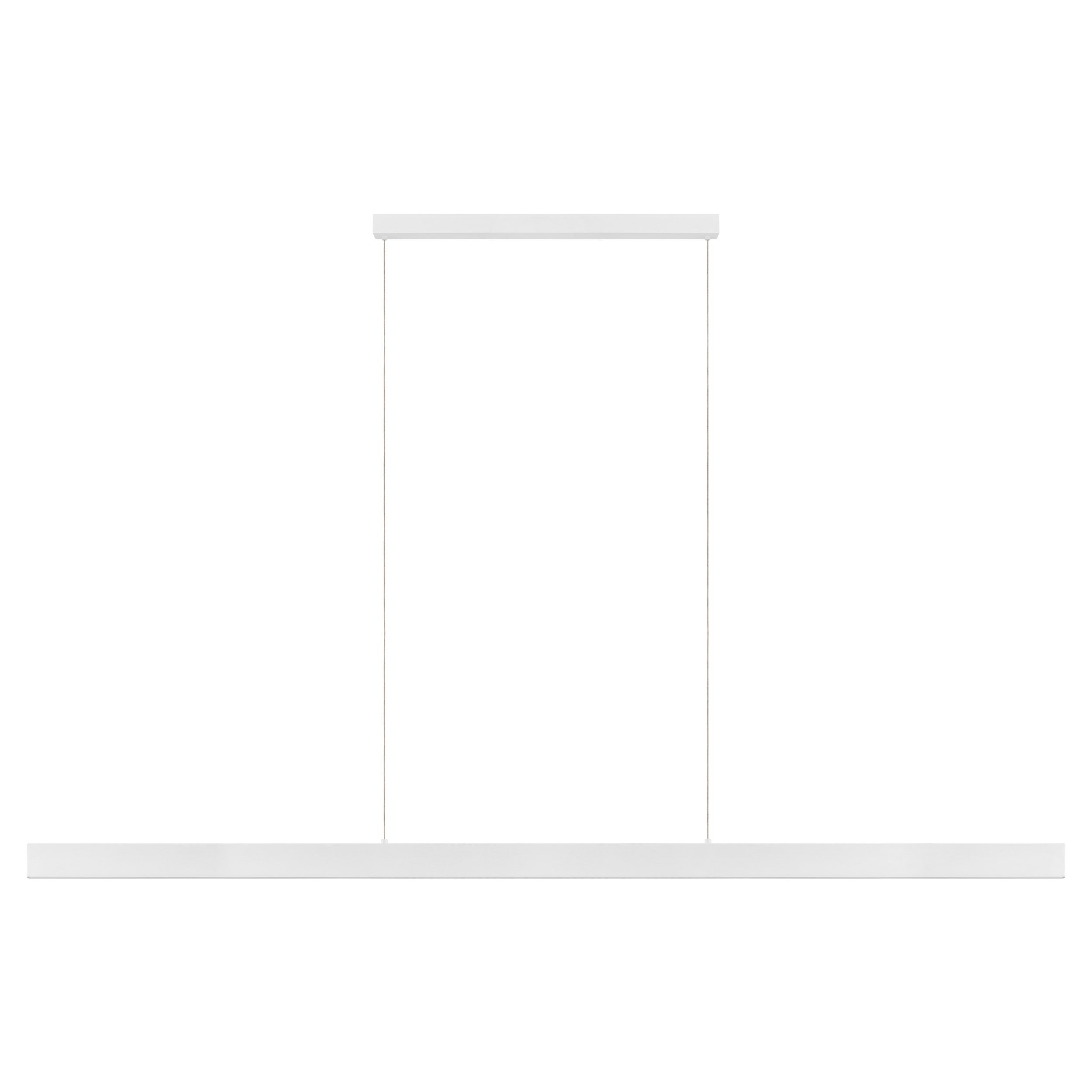 Matt White Tri Colour LED Linear Pendant Light