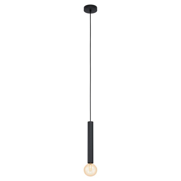 Cortenova Single Black Pipe Pendant Light