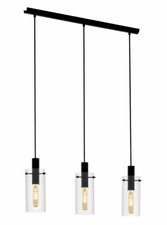 Montefino 3 Light Cylinder Linear Pendant Light