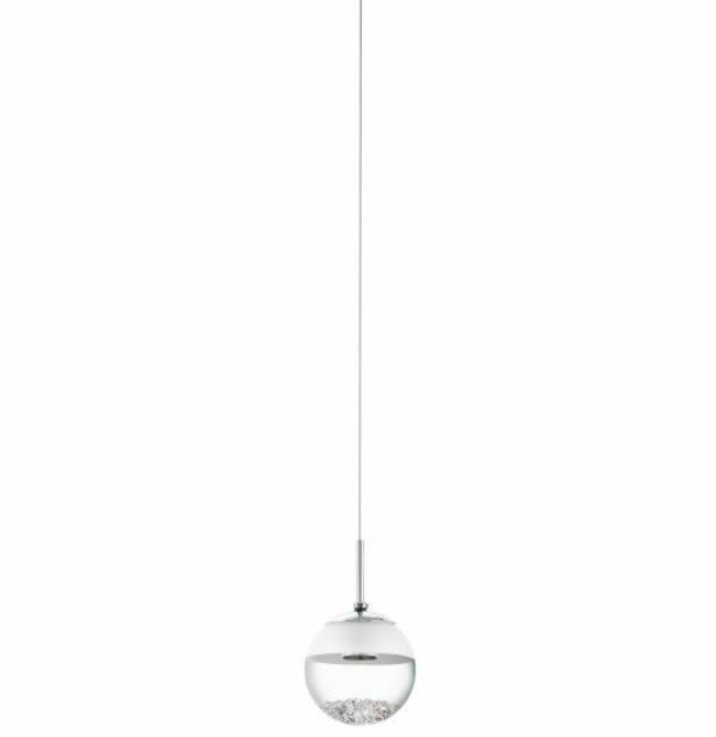 Montefio Mini Round Chrome Crystal Pendant Light