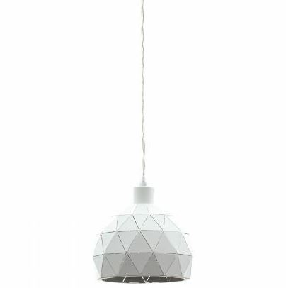 Roccaforte Geometric White Mini Pendant Light
