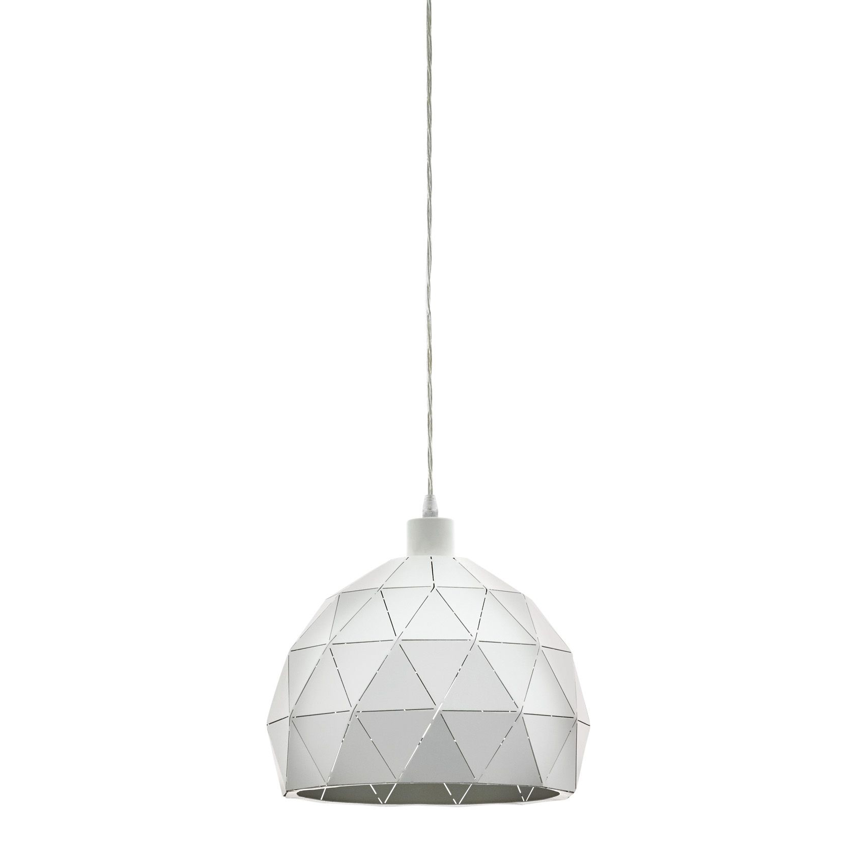 Roccaforte Geometric White Pendant Light