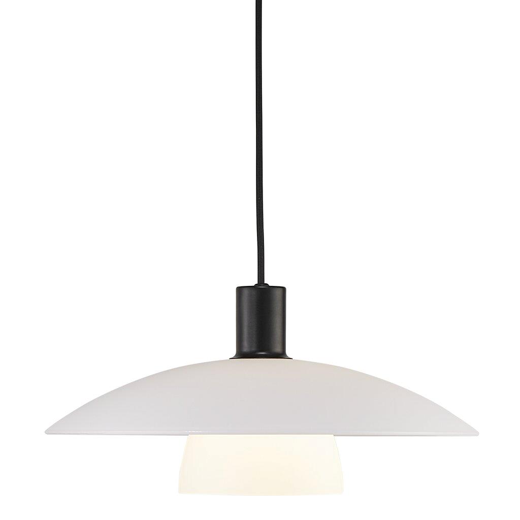 Verona Opal White Saucer Pendant Light