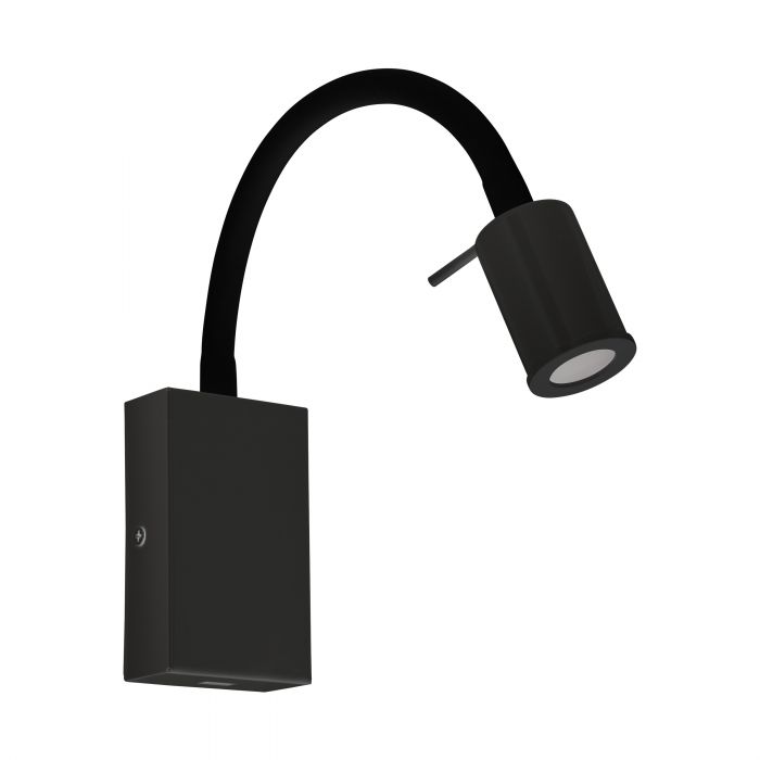 Tazzoli Matt Black LED Adjustable Wall Light