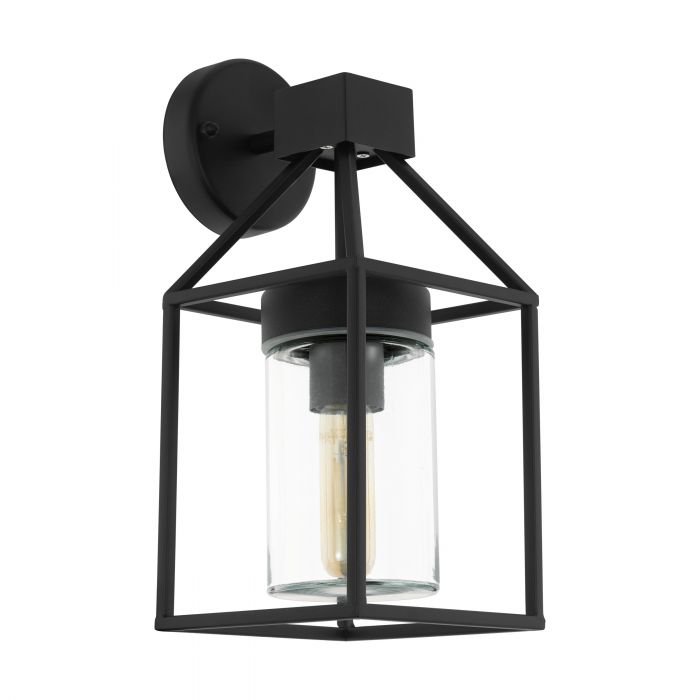 Trecate Black Industrial Wall Light