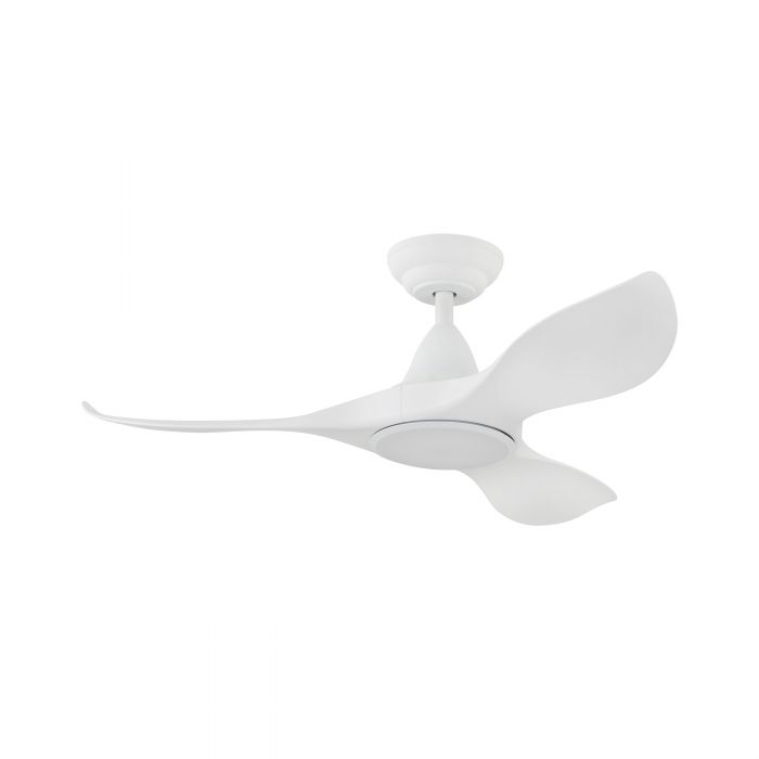 Noosa 40" DC ABS Ceiling Fan with LED Light - Matt White
