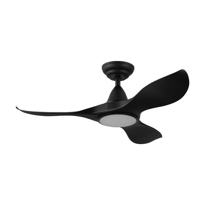 Noosa 40" DC ABS Ceiling Fan with LED Light - Matt Black