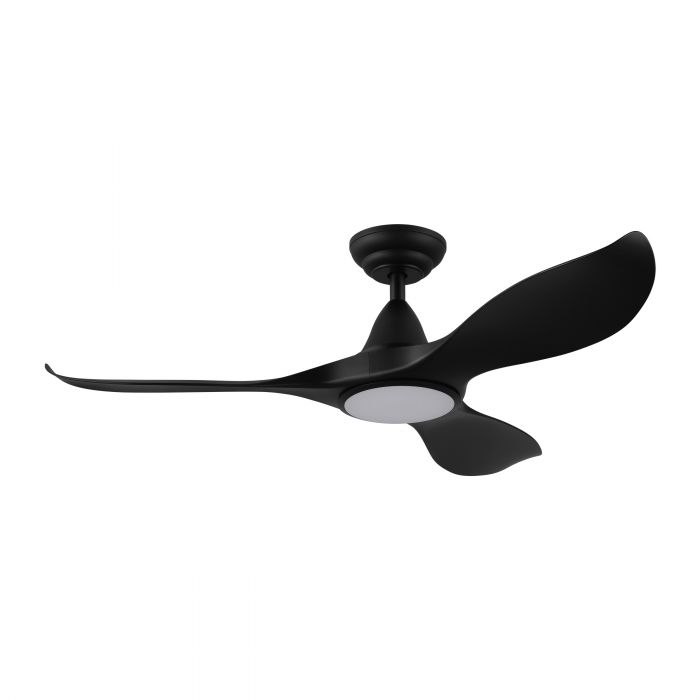 Noosa 46" DC ABS Ceiling Fan with LED Light - Matt Black