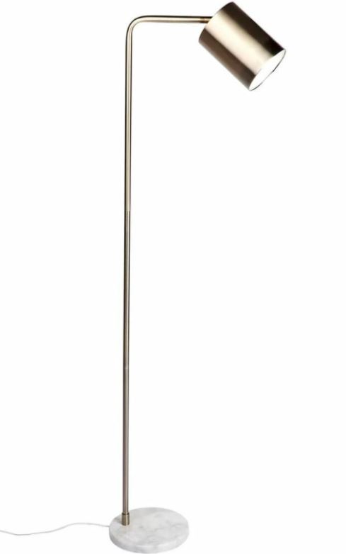 Snapper Brushed Brass Floor Lamp