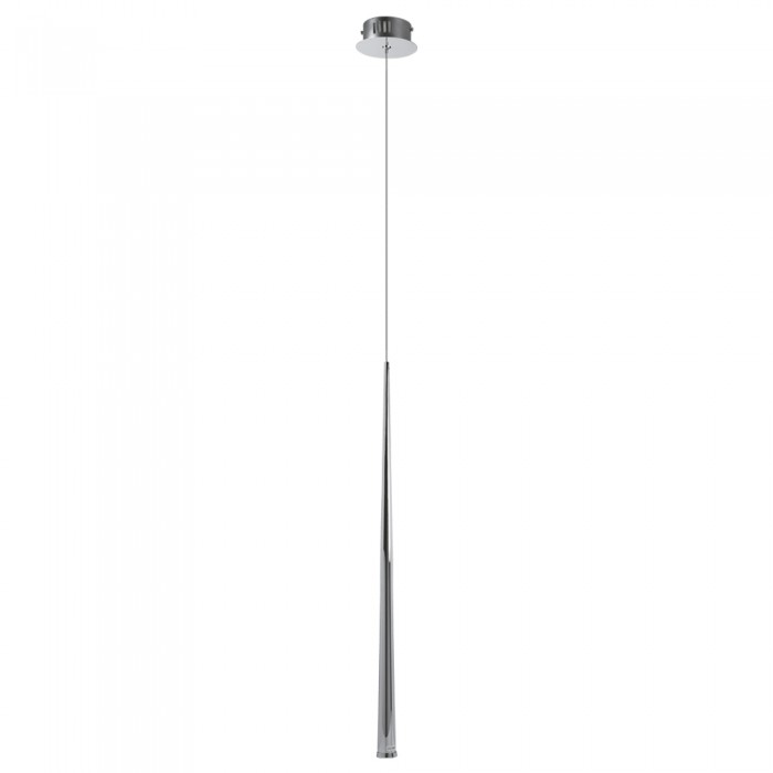 Contemporary Chrome LED Single Pendant Light