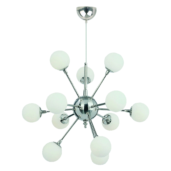 Atom Chrome Multi Light Pendant Light