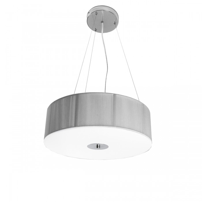 Tri Suspension String Drum White Shade Pendant Light