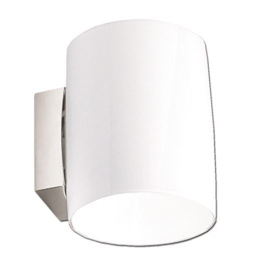 Grand Gloss White Minimalist Wall Light