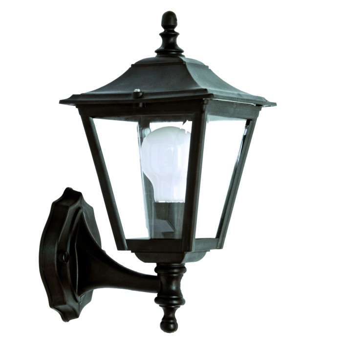 Otto Black Square Outdoor Wall Light