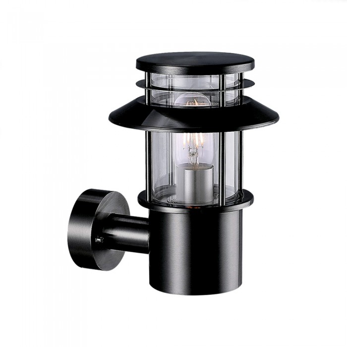 Birk Black Stainless Steel Outdoor Wall Light