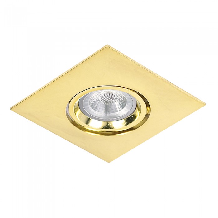 MR16 LED Square Tiltable Recessed Downlight - Gold