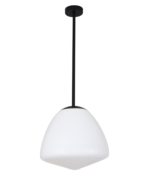 Berclav Black Frosted Glass Pendant Light