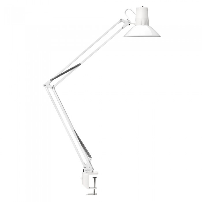 Equipoise White Adjustable Clamp Task Lamp