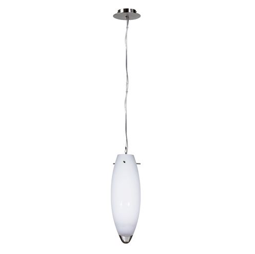 Tear Drop Euro  White Glass Pendant Light