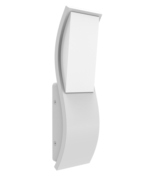 Ordu White Curve Exterior LED Wall Light