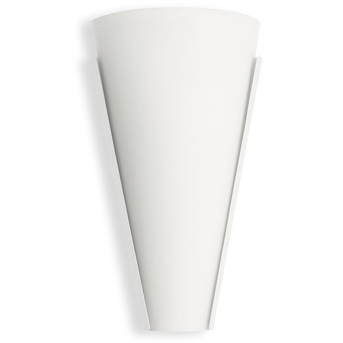 Aldo Cone Glass White LED Wall Light