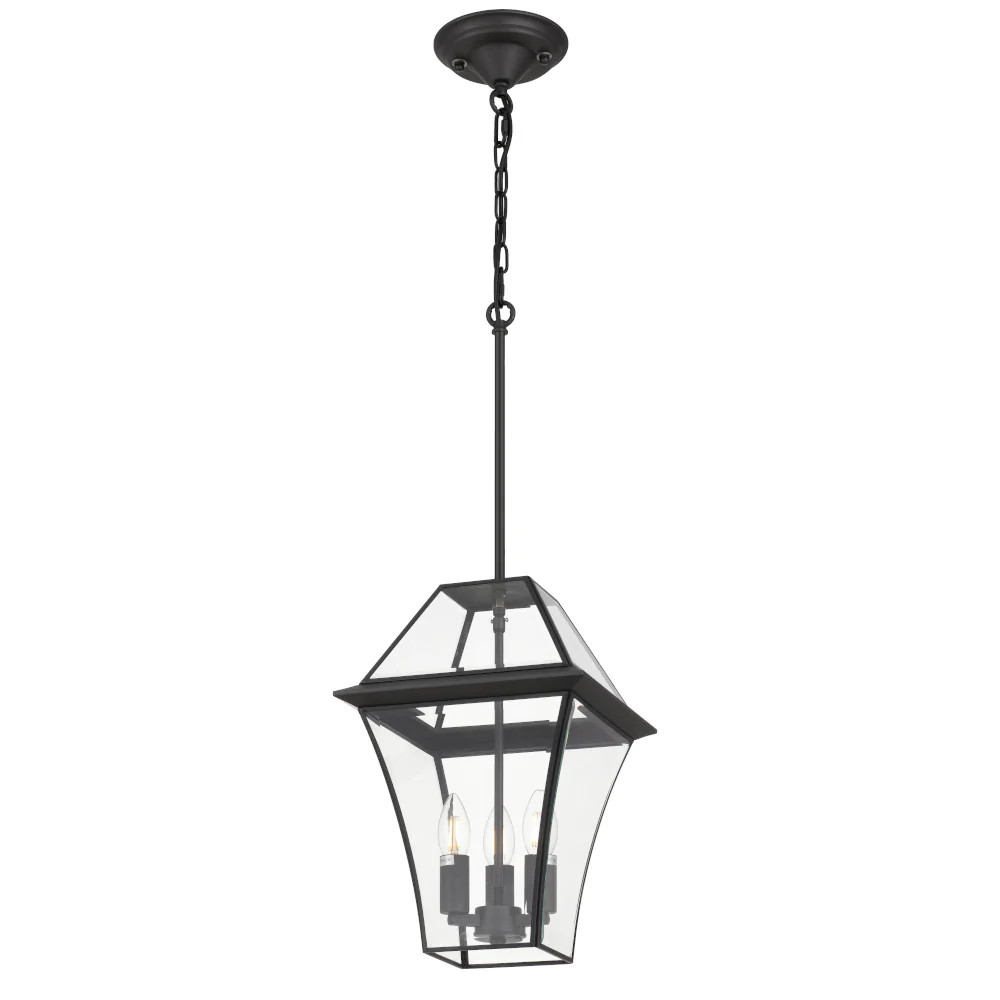 Classic Boston Black Rod and Chain Pendant Light