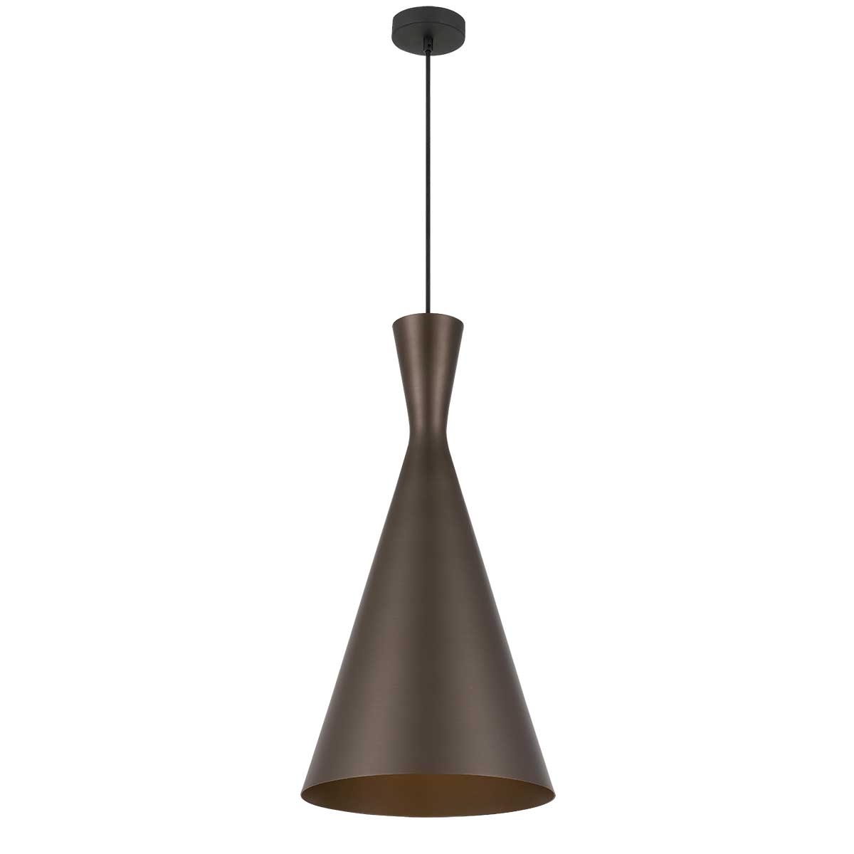 Forli Narrow Cone Bronze Pendant Light